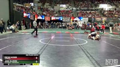 3rd Place Match - Micah Acker, Superior vs Jake Ellison, Columbus / Absarokee