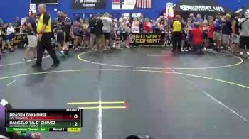 60 lbs Round 2 (6 Team) - DAngelo `lil D` Chavez, Untouchables Purple vs Braden Dykhouse, Mat Monsters