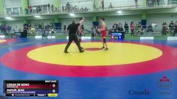 55kg Semifinal - Logan De Bono, Windsor WC vs Mathis Jean, Club De Lutte Acadie Bathurst