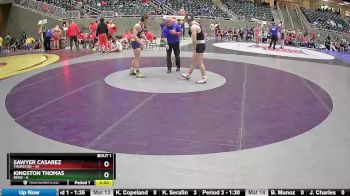 172 lbs Round 1 (4 Team) - Sawyer Casarez, Thurston vs Kingston Thomas, Bend