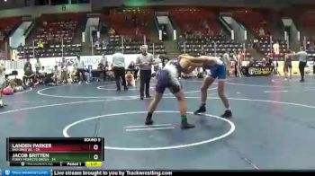 180 lbs Round 5 (6 Team) - Jacob Britten, Funky Monkeys Green vs Landen Parker, Bad Bass WC