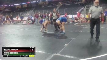 W 200 lbs Round 3 (4 Team) - Taryn Boehmer, Iowa vs Makayla Rivera, Kansas