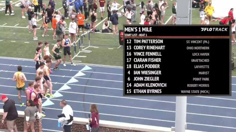 Men's Mile, Finals 1