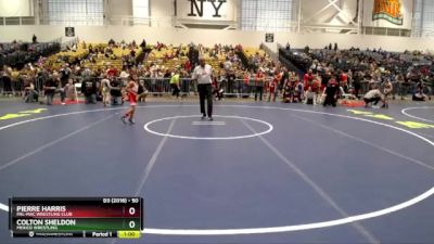 50 lbs Cons. Semi - Pierre Harris, Pal-Mac Wrestling Club vs Colton Sheldon, Mexico Wrestling