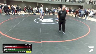 220 lbs Quarterfinal - Fabian Martinez, CA vs Riley Simmons, WA