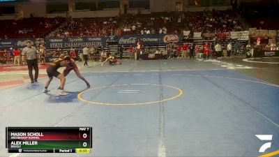 D 2 144 lbs Cons. Round 5 - Alex Miller, Brusly vs Mason Scholl, Archbishop Rummel