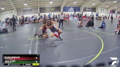 130 lbs Round 2 (6 Team) - Elijah Morales, MILO`s Misfits vs Jack Alves, Brickroad