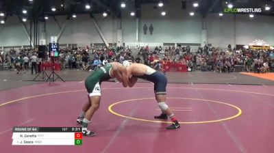 141 lbs Round of 64 - Nick Zanetta, Pitt vs Javier Gasca, Michigan State