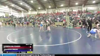 138-144 lbs Semifinal - Kimberlynn Fowers, UT vs Savannah Brehm, CO