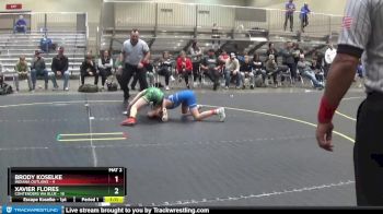 96 lbs Finals (2 Team) - Xavier Flores, Contenders WA Blue vs Brody Koselke, Indiana Outlaws