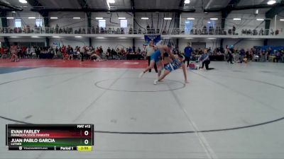 Silver 165 lbs Cons. Semi - Evan Farley, Minnesota State Mankato vs Juan Pablo Garcia, Luther