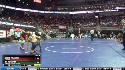 2A-145 lbs Champ. Round 2 - Chris Aragon, Creston vs Ty Koedam, Sergeant Bluff-Luton