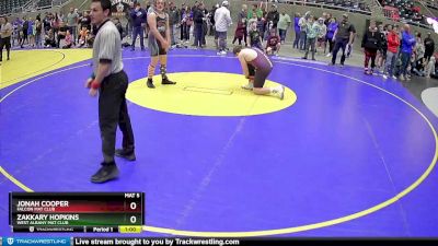 250 lbs Semifinal - Jonah Cooper, Falcon Mat Club vs Zakkary Hopkins, West Albany Mat Club