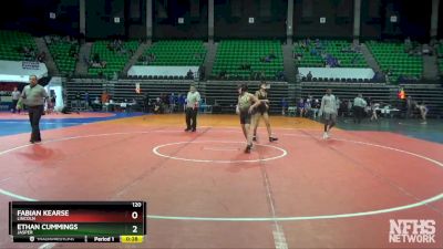 120 lbs Cons. Round 2 - Fabian Kearse, Lincoln vs Ethan Cummings, Jasper