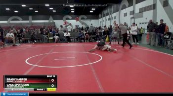 105 lbs Placement Matches (8 Team) - Brady Harper, Indiana Outlaws vs Gage Spurgeon, Minions Green (GA)