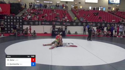 52 kg Cons Semis - Will Detar, Lancaster Alliance Wrestling vs Czar Quintanilla, Inland Northwest Wrestling Training Center