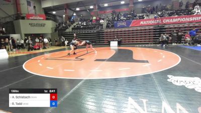 136 lbs Quarterfinal - Andrea Schlabach, Grand View (Iowa) vs River Todd, Vanguard (Calif.)