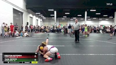 88 lbs Round 3 (8 Team) - Preston Rotonda, Finger Lakes Elite vs Thor Dicicco, Kraken White