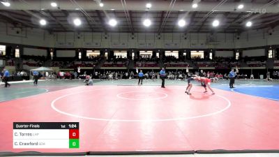 150 lbs Quarterfinal - Claudio Torres, Lake Highland Prep vs Christopher Crawford, Wyoming Seminary