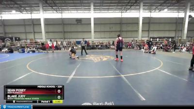 220 lbs Round 3 - Sean Posey, New Plymouth vs Blake Judy, Rocky Mountain Middle School