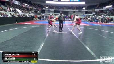 7A 132 lbs Cons. Semi - Jordan Weltzin, Thompson HS vs Ian Hodgin, Hewitt-Trussville