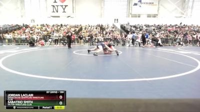 130 lbs Cons. Semi - Sabatino Smith, Victor Wrestling Club vs Jordan LaClair, Grain House Grapplers Wrestling Club