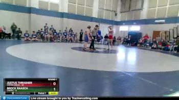 102 lbs Round 1 (4 Team) - Justus Thrasher, Center Grove vs Brock Raasch, Carmel