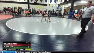 135lbs Cons. Round 4 - Gabriela Vela, Moses Lake (Girls) vs Melanie Alvarez, Kennewick (Girls)