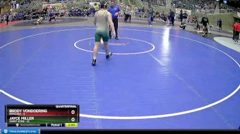 122 lbs Quarterfinals (8 Team) - Jayce Miller, Sweet Home vs Brody Vondoering, Estacada
