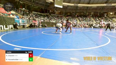 Consi Of 8 #2 - Amir Clayton, Oklahoma Wrestling Academy vs Bryce Householder, Seymour Youth Wrestling Club