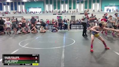 76 lbs Finals (8 Team) - Kaleb Pollock, U2 Upstate Uprising vs Kyler Wright, Cocoa Beach WC