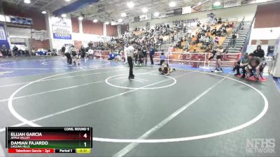 113 lbs Cons. Round 5 - Elijah Garcia, Apple Valley vs Damian Fajardo, Laguna Hills