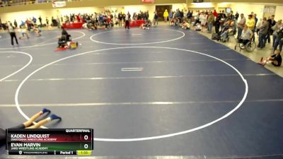 106 lbs Quarterfinal - Kaden Lindquist, Owatonna Wrestling Academy vs Evan Marvin, JARO Wrestling Academy