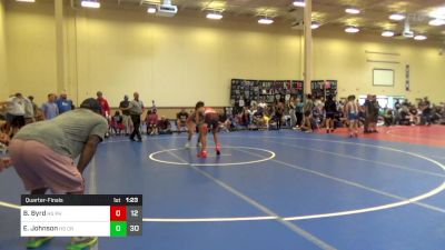 152 lbs Quarterfinal - Brandon Byrd, HS Phoenix WC vs Emery Johnson, HS Camp Reynolds