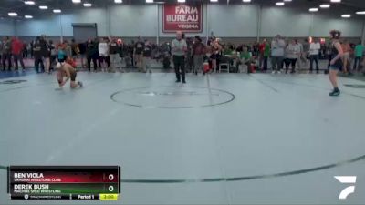 100 lbs Quarterfinal - Derek Bush, Machine Shed Wrestling vs Ben Viola, Samurai Wrestling Club