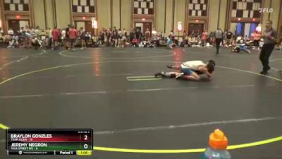 130 lbs Quarterfinals (8 Team) - Jeremy Negron, Yale Street WC vs Braylon Gonzles, Team Alien