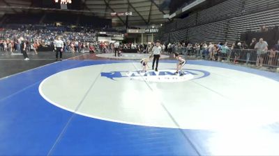 67 lbs Champ. Round 1 - Wyatt Bechtold, Forks Wrestling Club vs Jackson Kiss, Wrestling Club Tacoma Slam