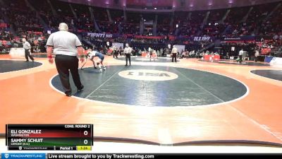 2A 138 lbs Cons. Round 2 - Eli Gonzalez, Washington vs Sammy Schuit, Lemont (H.S.)