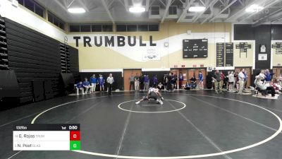 132 lbs Consi Of 8 #2 - Gabriel Rojas, Trumbull vs Nathaniel Post, Glastonbury