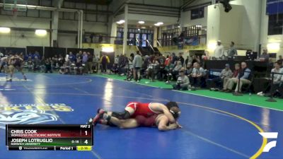 141 lbs Cons. Round 2 - Chris Cook, Worcester Polytechnic Institute vs Joseph Lotruglio, Norwich University