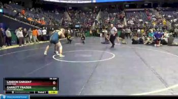 3A 220 lbs Semifinal - Garrett Frazier, South Brunswick vs Landon Sargent, Cape Fear