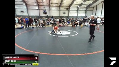 126 lbs Semifinal - Manuel Martir, CA vs Colby Cook, OR