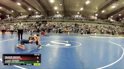 85 lbs Cons. Round 5 - Aaden Demery, Diamond Youth Wrestling-AA  vs Graeme Brown, Bonhomme Wrestling-AAA 