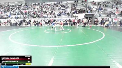 127 lbs Semifinal - Victoria Carbonaro, NJ vs Landri VonGonten, TX