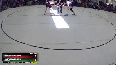 118 lbs Cons. Semi - Gracie Wortman, Nebraska vs Jordan Williams, Nebraska