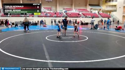 53-58 lbs Round 3 - Ezekiel Reagan, Smoky Mountain Youth Wrestling vs Carlos McDonald, CORE Wrestling