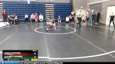 46/50 2nd Place Match - Elizabeth Graeber, Idaho Gold vs Joshua Martinez, TW Wrestling