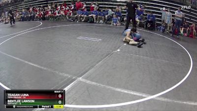 90 lbs Quarterfinals (8 Team) - Teagan Luna, Team Oregon vs Bentlee Lawson, Kentucky