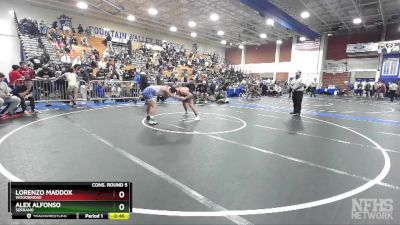 165 lbs Cons. Round 5 - Lorenzo Maddox, Woodbridge vs Alex Alfonso, Serrano