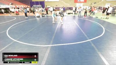 G142-144 lbs Round 1 - Corinne Letchford, Wasatch Wrestling Club vs Eva Newland, Utah